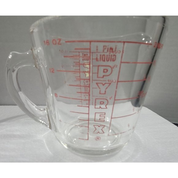 Vintage Pyrex 2-Cup Measuring Cup 516-L30 (1 Pint/16 OZ). - Picture 5 of 10